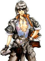 Motoko Kusanagi from the manga Ghost in the Shell.