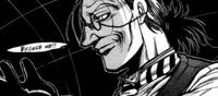 Walter and his wires excuse themselves in Hellsing Vol. 5