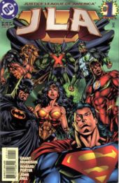 The JLA. Art by Howard Porter.