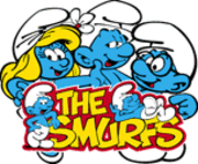 Left to Right: Smurfette, Vanity Smurf, and Brainy Smurf