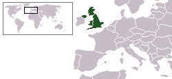 Location of the United Kingdom